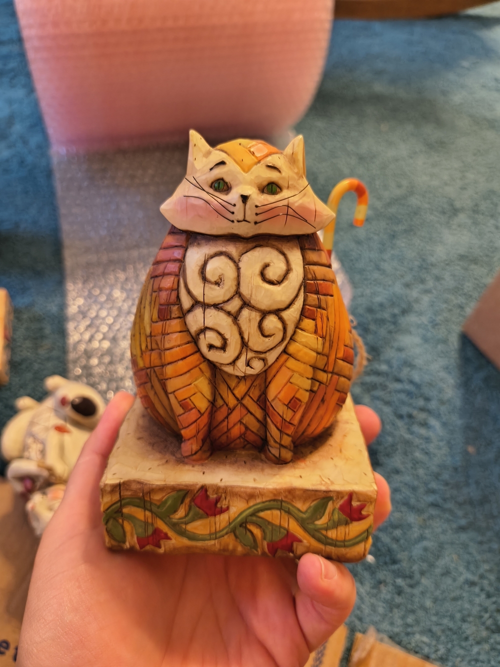 Jim Shore Heartwood Creek Figurine Base - Cream, Brown, Black